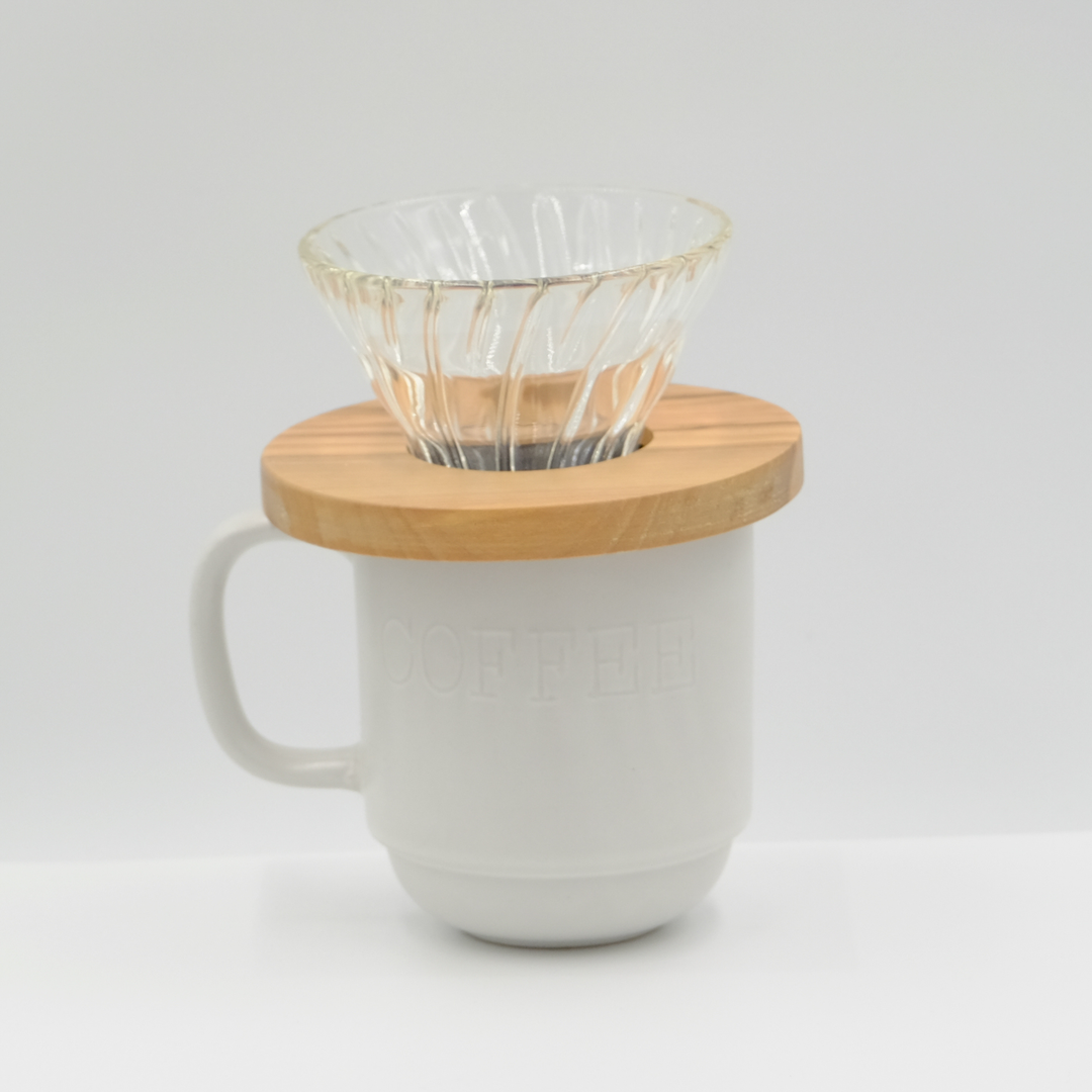Hario V60 - Glass and Olive Wood Size 01